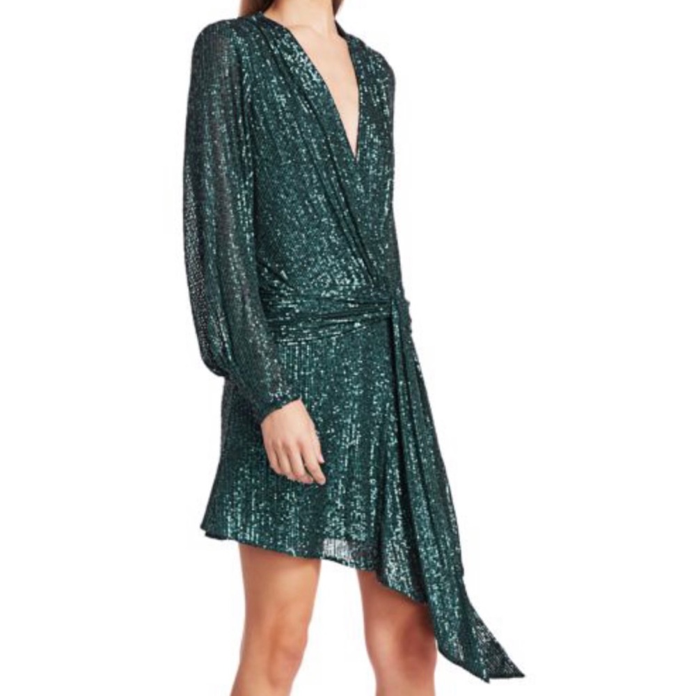 SOLD🚫 Johnathan Simkhai Sequin Draped Dress